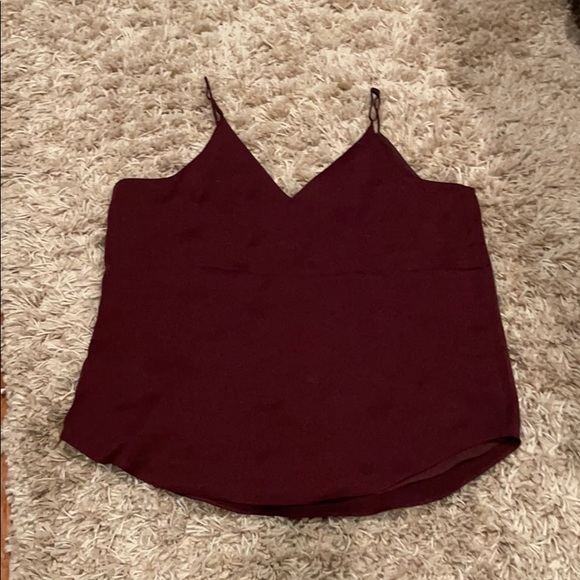 Express Brown Satin Tank Top- L - Picture 2 of 3